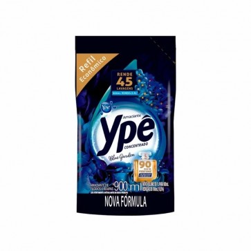 Amaciante Concentrado de Roupas Ypê Blue Garden Refil 900ml