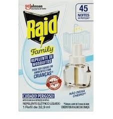 Repelente Raid Refil S/Cheiro Líquido 45 noites 