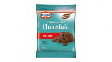 Chocolate cobertura Dr. Oetker ao leite 350g