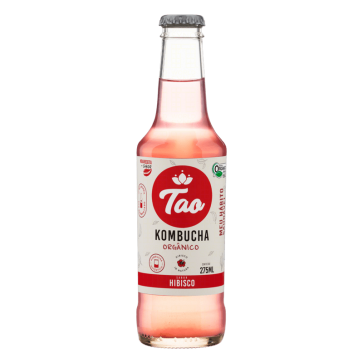 Kombucha Tao chá Hibisco Orgânica 275ml