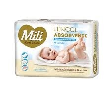 Lençol Absorvente Descartável Infantil Milli c/5