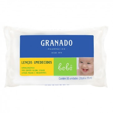Lenço Umidecido Granado Bebe