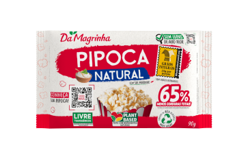 Pipoca de Microondas Da Magrinha Manteiga 100% Integral 90G