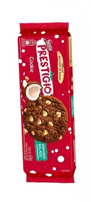 Cookies Prestígio com Coco Ralado Nestlé 60g