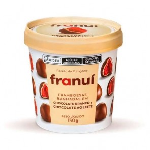 Framboesa Cobertura de choc. Ao leite Branco Franuí 150g