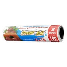 Sacos para Conservar Alimentos Dover Roll 23x38 3L c/ 100un