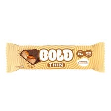 Barra Proteína Bold Thin Caramelo e Amendoim 40g