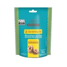 Biscoito Cookies Baunilha C/ Gotas de Chocolate S/Glúten Mosmann 60g