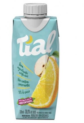 Nectar Misto Laranja e Maçã Reduzido em Açúcares Tial 330ml 
