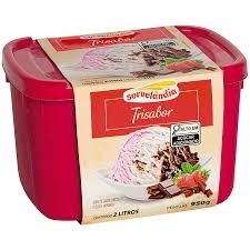 Sorvete Sorvelandia Trisabor 2L