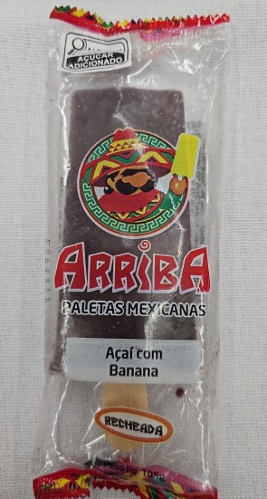 Picolé Paleta Mexicana Arriba Recheada Açaí com banana 105g