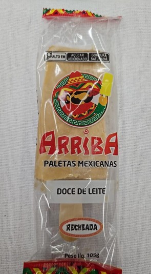 Picolé Paleta Mexicana Arriba Recheada Doce de Leite 105g