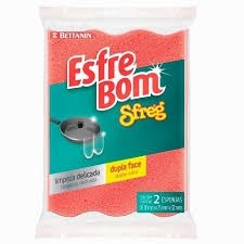 Esponja Esfrebom Dupla Face c/ 2
