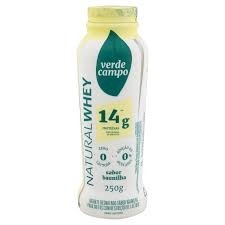 Iogurte Natural Whey Zero Lactose Baunilha Verde Campo ( 14g ) 250g