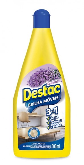 Destac Brilha Móveis 3 em 1 Lavanda  500g