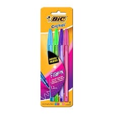 Kit Canetas Esferográfica  Bic c/ 4 unidades 