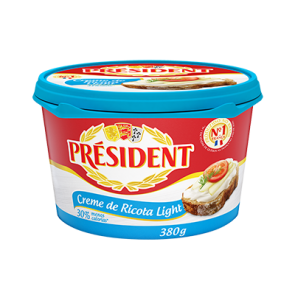 Creme de Ricota Light President 380g