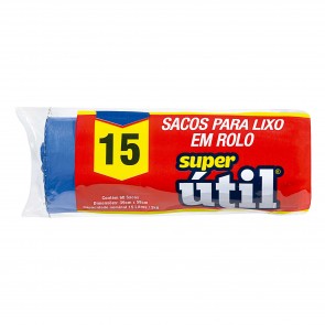 Saco de lixo Super Util 15 litros c/60