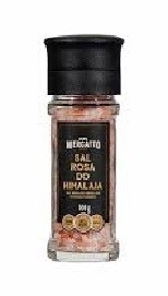 Sal Rosa do Himalaia Grosso Iodado com Moedor Mercatto 100g