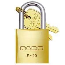 Cadeado Pado Dourado 20mm