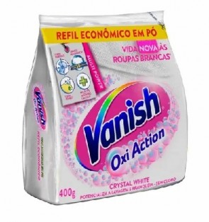 Alvejante em Pó Vanish Oxi Action Cristal White sem Cloro Sachê 400g