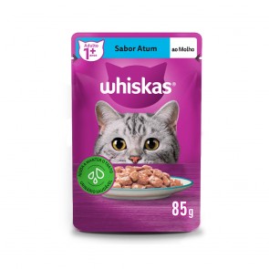 Alimento Para Gatos Whiskas Sachê Sabor Atum +1 Ano 85g
