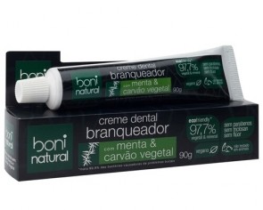 Creme Dental Menta & Carvão Vegetal Boni Natural 90g