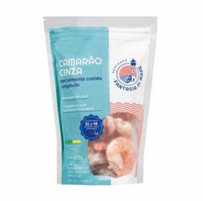 Camarão cinza parcialmente cozido congelado 31e 36 fantasia di maré 400ml 