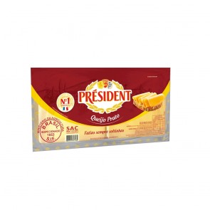 Queijo Prato Fatiado President 1kg