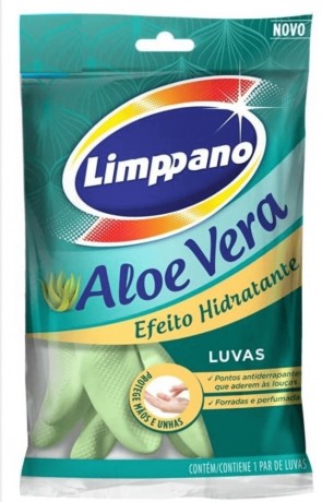 Luva Limpano Aloe Vera  P