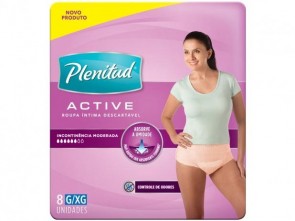 Roupa Intima Descartável Active Plenitud G/XG c/8