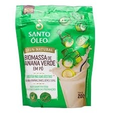 Biomassa de Banana Verde em Pó SANTO ÒLEO 200g