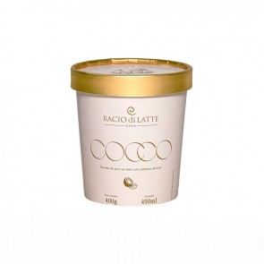 Sorvete de cocco bacio di late 490ml 