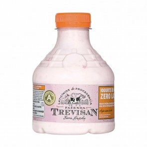 Iogurte de Morango Integral Zero Lactose Fazenda Trevisan 500g