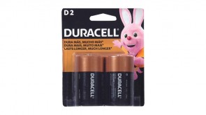 Pilha Alcalina D Grande Duracell 2 unidades (D2)