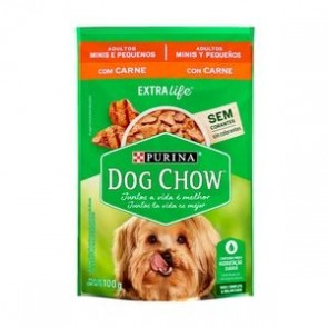   Ração Úmida para Cães Dog Chow Purina Raças Pequenas Carne 100g  