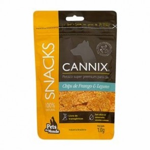   Chips para Cães Cannix Frango e Legumes 130g 