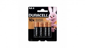 Pilha Alcalina AA Duracell 4 unidades(AA4)