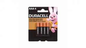 Pilha Alcalina AAA Palito Duracell 4 unidades (AAA4)