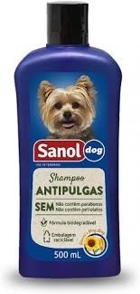 Shampoo Sanol antipulgas 500ml (pet)