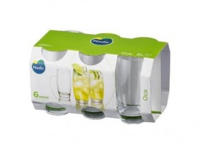 Conjunto de Copos c/6 400ml Oca Nadir