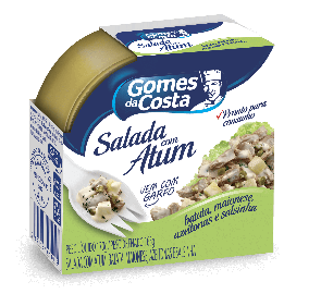 Salada com Batata Atum Maionese e Azeitonas Gomes da Costa 150g