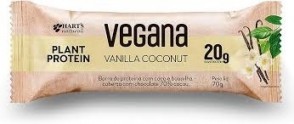 Barra Proteina Vegana Vanilla com coco Harts 70g
