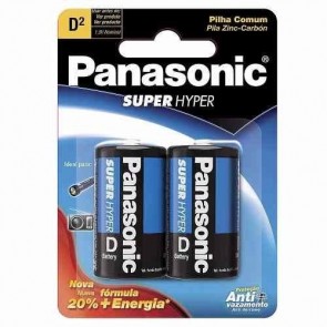 Pilha Grande Zinco Panasonic c/2
