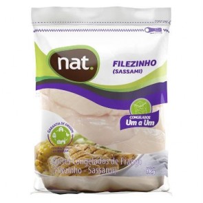 Filézinho de Frango (sassami) Congelado IQF NAT 1Kg