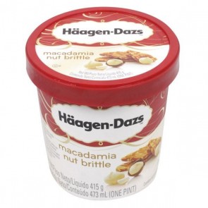 Sorvete Macadâmia Nut Brittle Haagen-Dazs 473ml