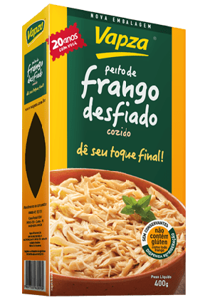 Peito de Frango Desfiado Vapza 400g