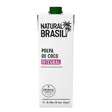 Agua de coco Natural Brasil Int. C/polpa 1l