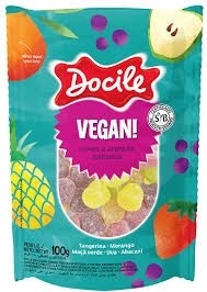 Bala de Goma DOCILE Vegan sort. 100g 