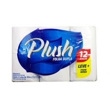 Papel Higiênico PLUSH folha dupla 12x20m